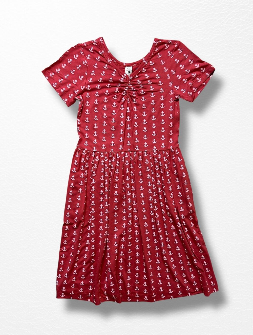 NWT Kate Quinn Bamboo Anchors Twirl Dress, Size 7/8